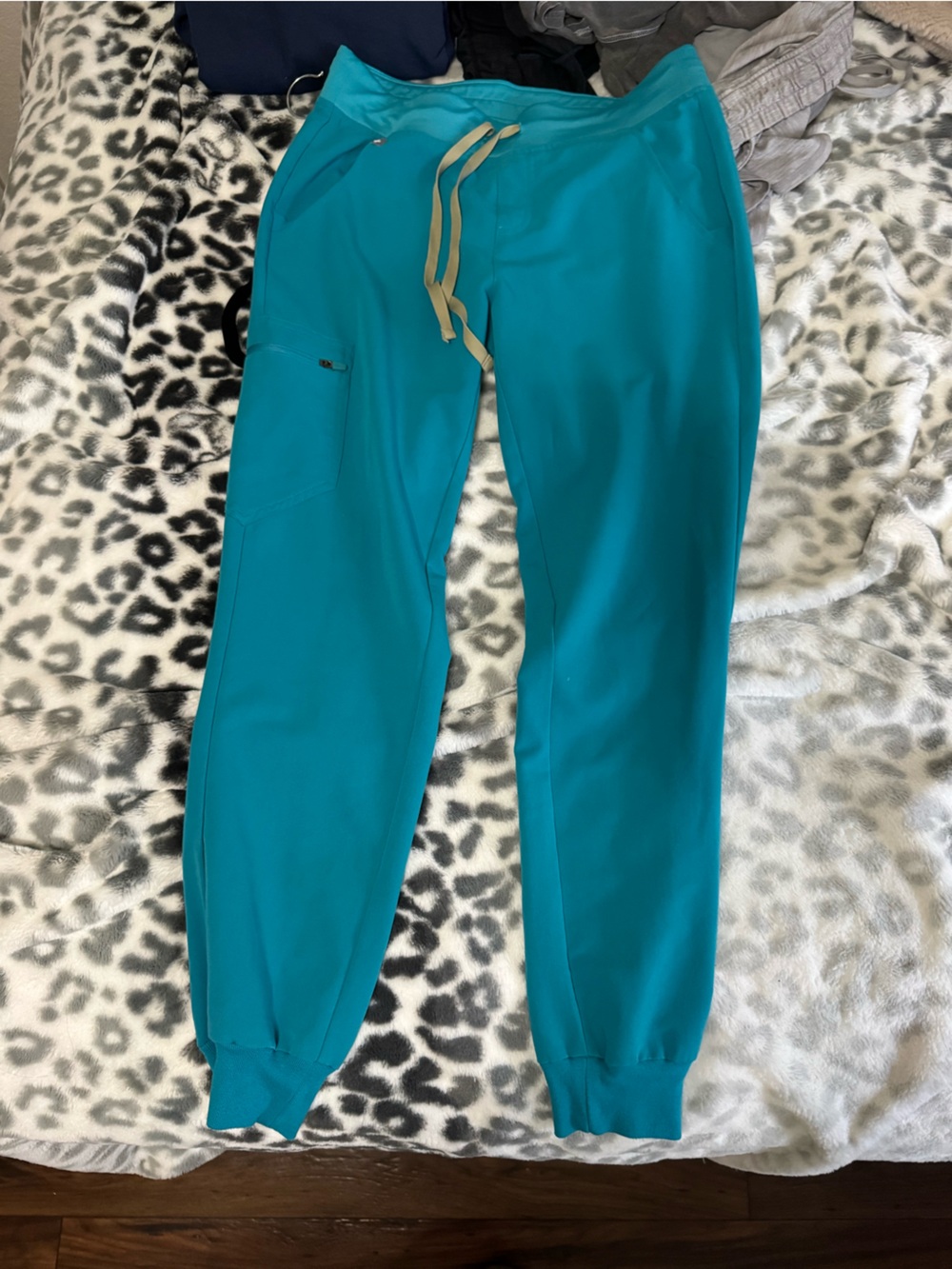 Figs Zamora Joggers TEAL / SMALL Scrub Bottoms
